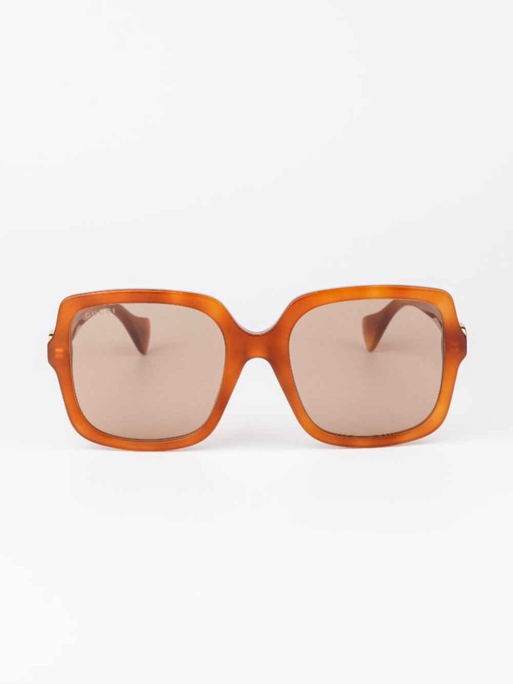 Gucci Women Sunglasses Havana Brown Square GG1070S 002 NEW AUTHENTIC - Picture 2 of 9